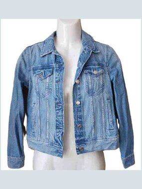 J Crew Denim Trucker Jacket Blue Women's Size Small